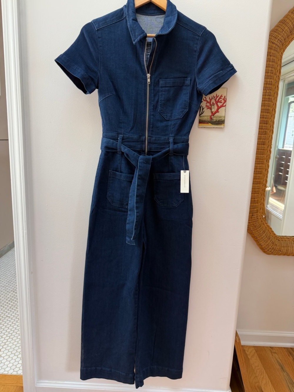 Maeve Anthropologie The Colette Denim Jumpsuit
